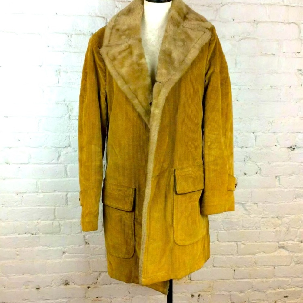 CASUALCRAFT OF NY vintage fur/corduroy jacket